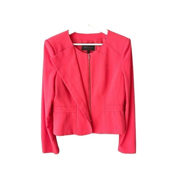 BCBGMAXAZRIA EUC front zip jacket in Poppy Size L - Picture 1 of 6